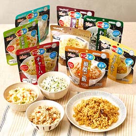 【非常食】非常食12種セット 水だけ調理可能 (4年以上のものをお届け)