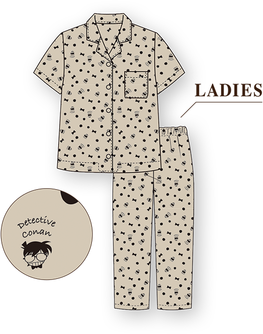 『名探偵コナン』薄くて涼しい 接触冷感パジャマ
