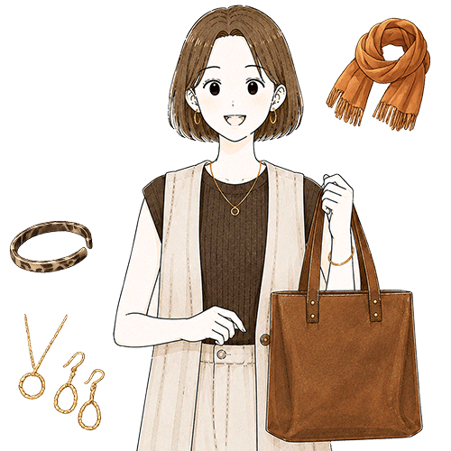 小物なら、秋冬素材を投入しても暑くない！