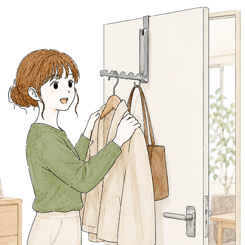 一気にやろうとせず、ちょい置き、ちょい掛けスペースを作ってみましょう