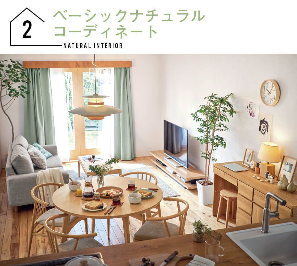 ベーシックナチュラルコーディネート