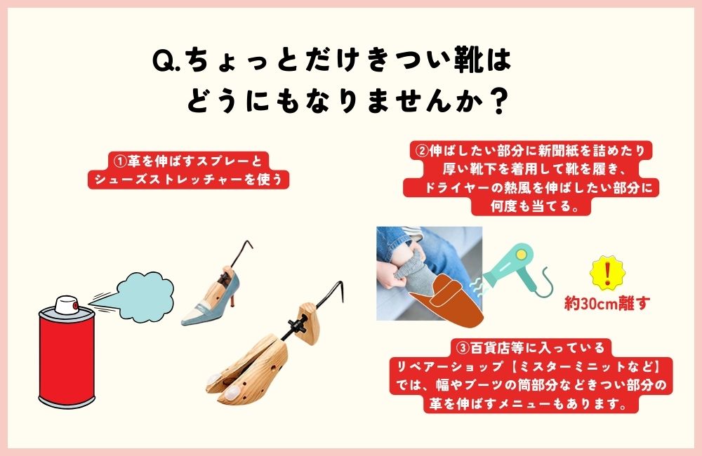 ちょっとだけきつい靴