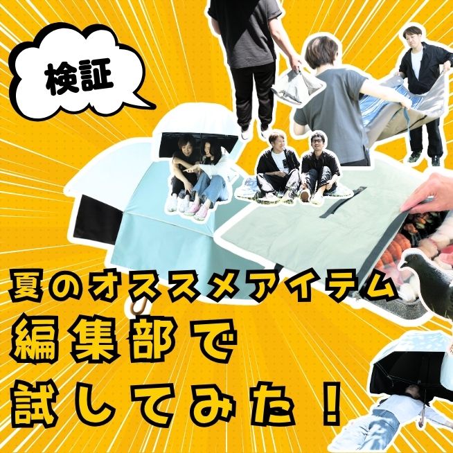 夏のお出かけで、日傘と保冷バッグを使ってみた