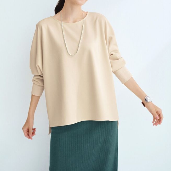 【ラクドライ】ドルマンスリーブブラウス