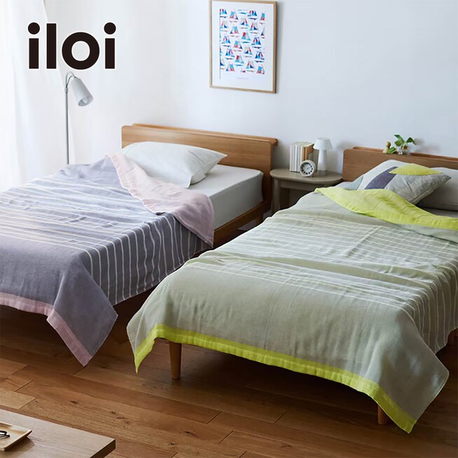 【iloi(イロアイ)】北欧スタイルの今治産4重ガーゼケット 【iloi(イロアイ)】北欧スタイルの今治産4重ガーゼケット