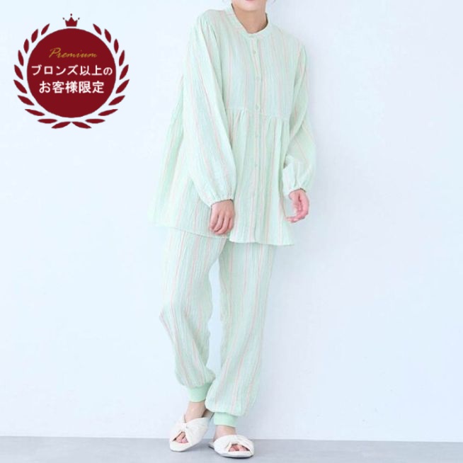 ふっくら綿ガーゼ<br>パジャマ