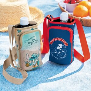スマートフォン収納ポケット付きペットボトルホルダー（選べるキャラクター）