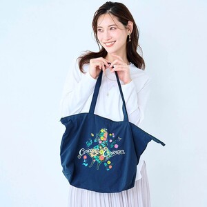 旅行にも便利なファスナー付きポケッタブルエコバッグ（選べるキャラクター）