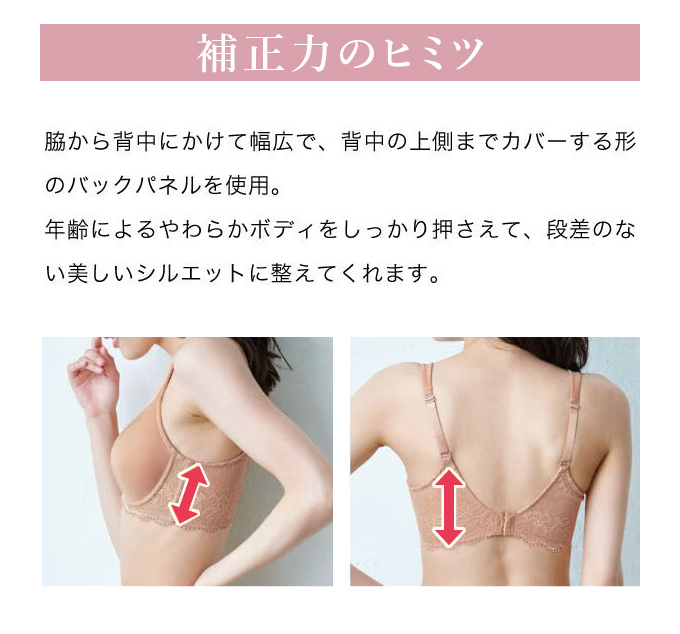 脇背中すっきりのびのびモールドブラ