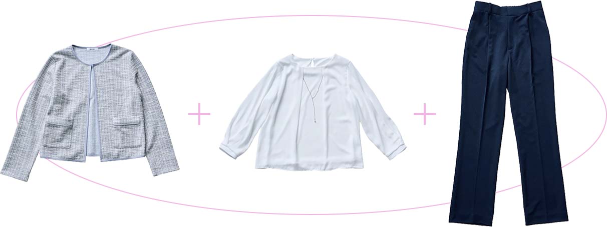 3点セット優秀パンツスーツ