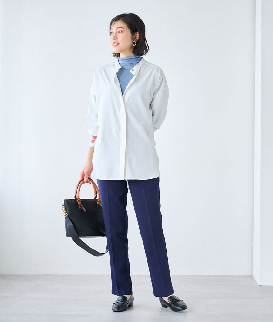シワになりにくいチュニックブラウス【形態安定】 スタイルノート/StyleNote