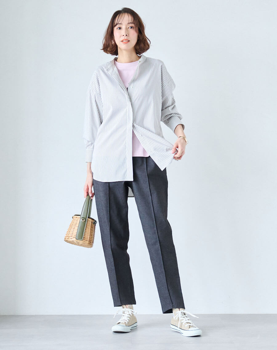 シワになりにくいチュニックブラウス【形態安定】 スタイルノート/StyleNote