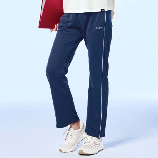 夏専用 裏メッシュストレートジャージパンツ