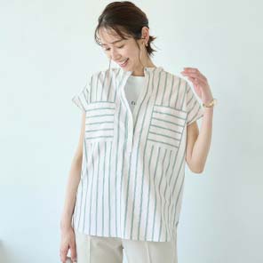 サラっと着られるシャツチュニック