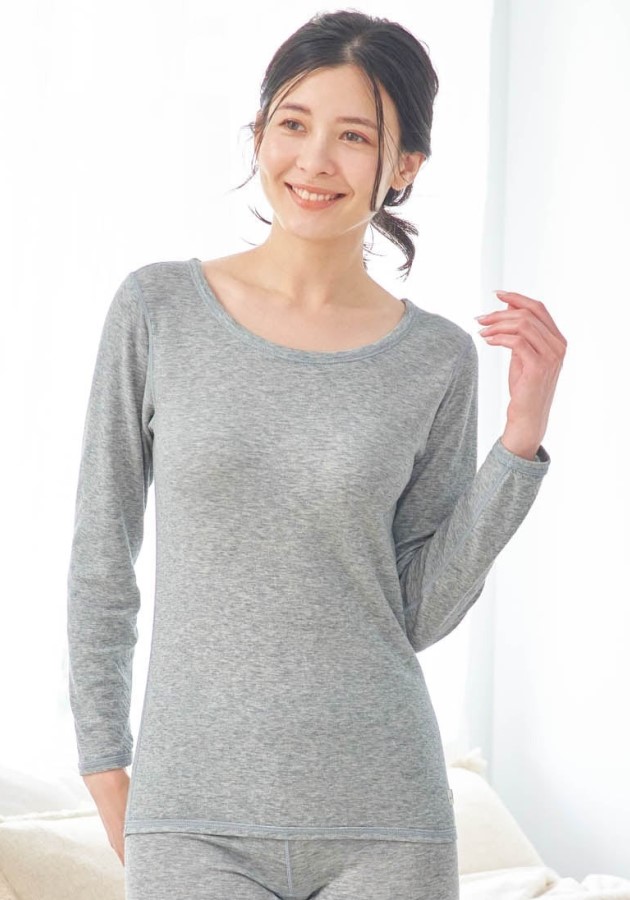 敏感肌さんのためのやわらか綿9分袖