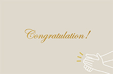 Congraturation!