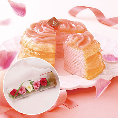 お花とスイーツのセット