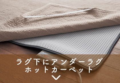 ラグ下にアンダーラグ　ホットカーペット