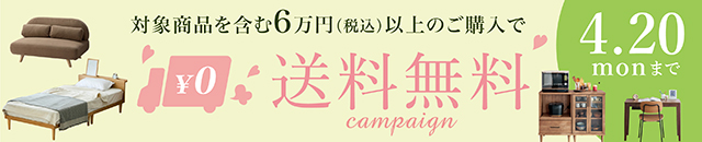 カート合計金額で送料無料キャンペーン