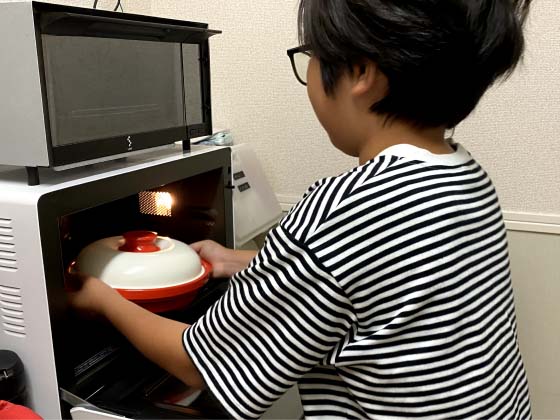 ④焼き魚を作る