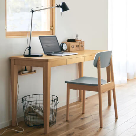 奥行が選べるパソコンデスク 【引出し付き】