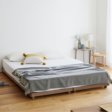 5分で組み立てられる連結式ベッド