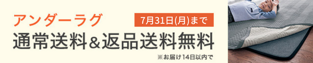 アンダーラグ送料無料＆返品送料無料