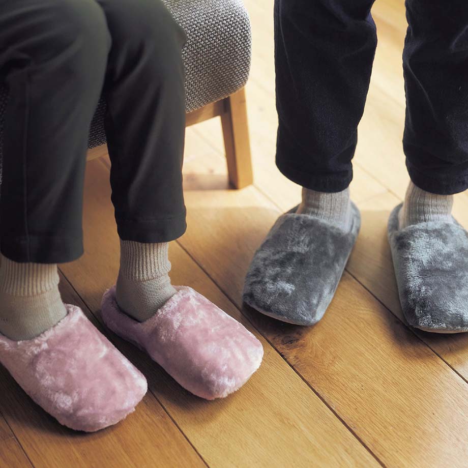 あったかなめらかなルームシューズ 