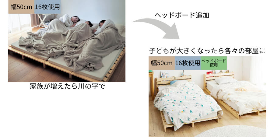【SNSで話題】 置くだけでベッドが完成！簡単に組み替えができるパレットベッド BELLE MAISON DAYS
