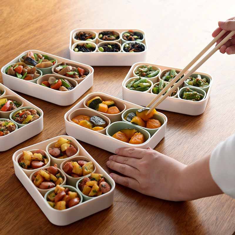 まるみある形が使いやすい小分け保存カップ＜2個組＞ 【お弁当 作り置き 離乳食】