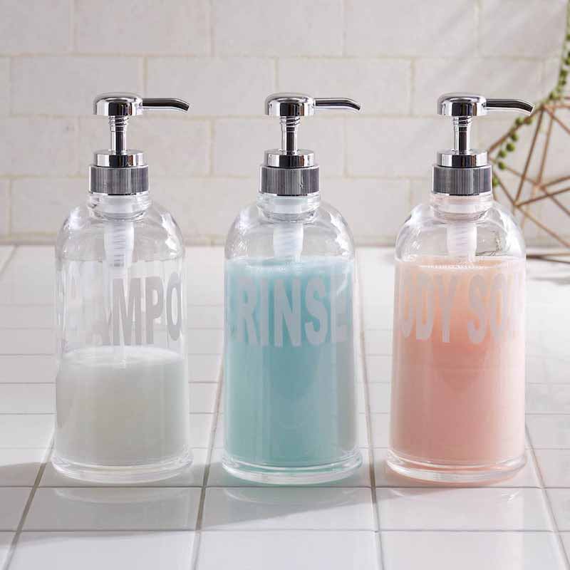 透明ボトルで残量がわかりやすいソープディスペンサー　モビリア ＜１本＞＜５００ｍｌ＞