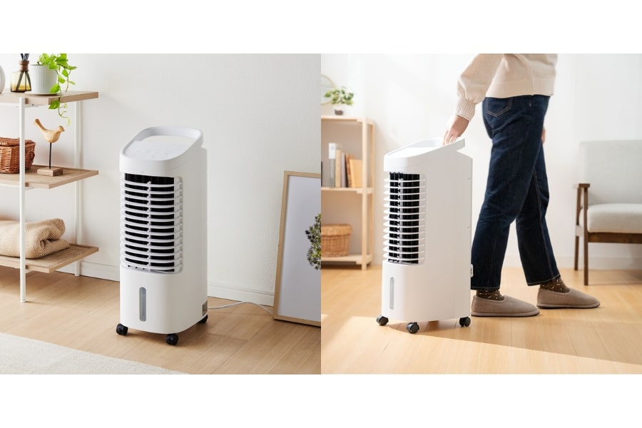 オールシーズン活躍の温冷風扇 「ヒート＆クール」 【夏は扇風機として 冬はヒーター・加湿で 首振り】 