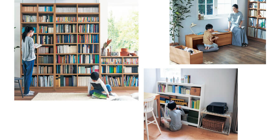 突っ張らずに取り付けられる薄型ラック・本棚 ＜幅30/幅50/幅80cm＞ BELLE MAISON DAYS