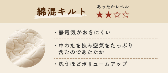 綿混キルト