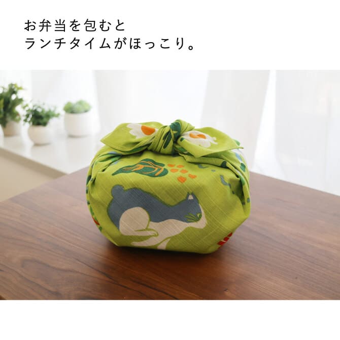 「お弁当やプレゼント包みにも◎」地域猫の活動を応援するチャリティふろしき（小サイズ）2枚セット［日本製］