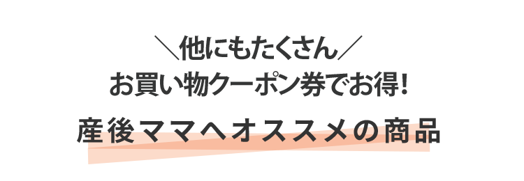 産後1年~3年のママへオススメの商品 産後1年~3年のママへオススメの商品