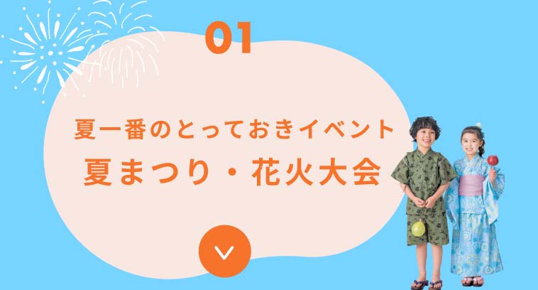 01 夏一番のとっておきイベント 夏まつり・花火大会
