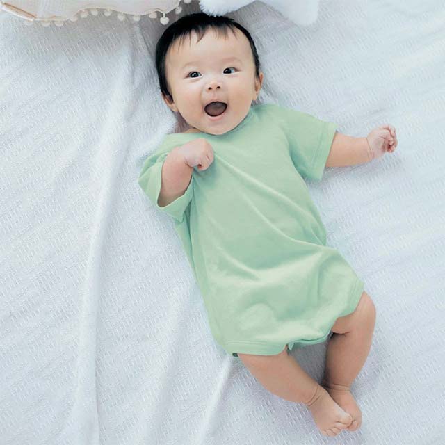 なめらか保湿素材のボディスーツ2枚セット【ベビー服】