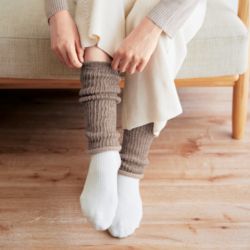 チクチク感が少なくふわっと腕や足を温める