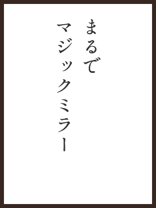 まるでマジックミラー